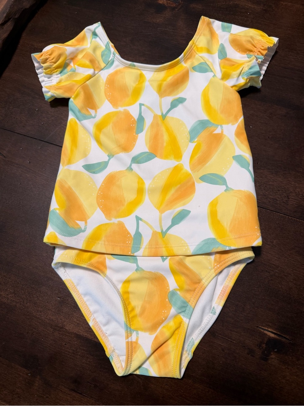 Carter's  Toddler Lemon Print 2 Piece Swim Suit